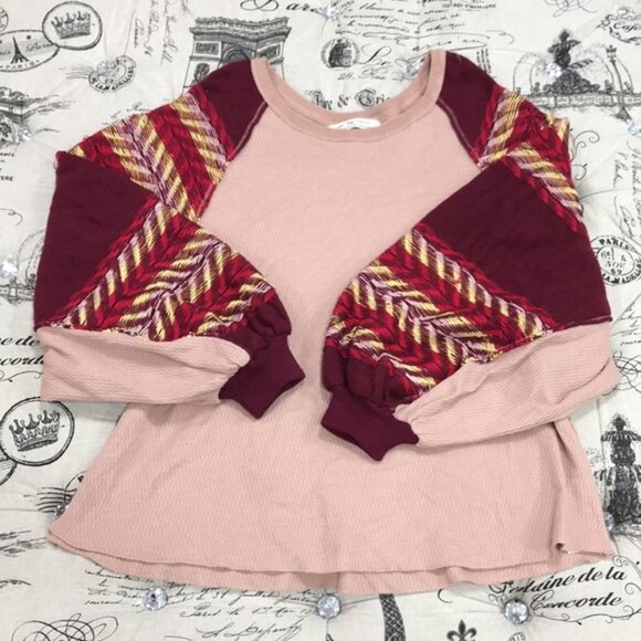 Free People Rainbow Dreams Batwing Sleeve Knit Sweater - Picture 3 of 5